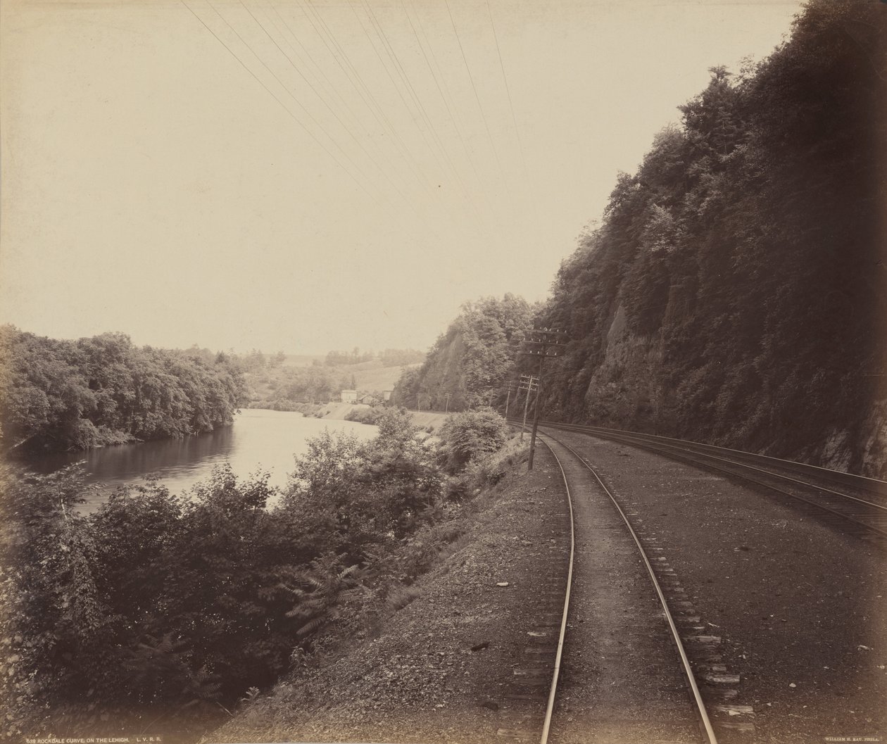 Rockdale Curve, På Lehigh,ca. 1895 (foto) av William Herman Rau