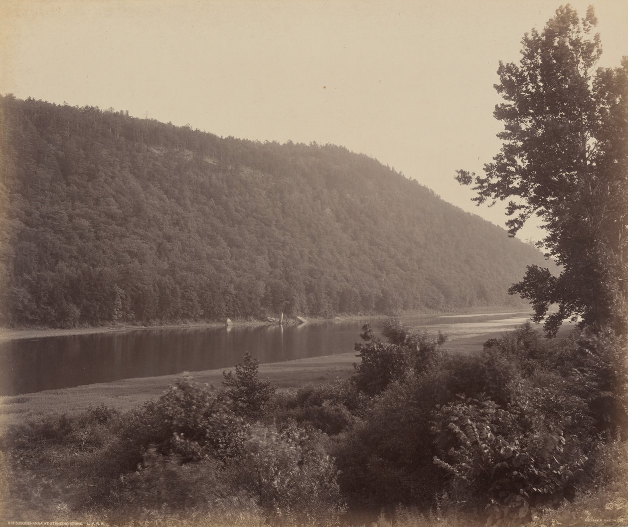 Susquehanna vid Standing Stone,ca. 1895 (foto) av William Herman Rau