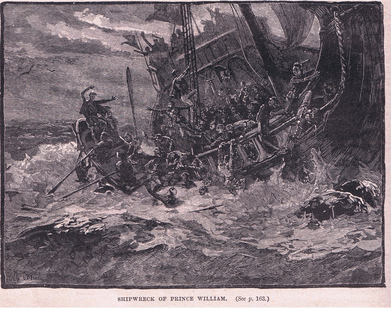 Prins Williams skeppsbrott 1120 e.Kr av William Heysham Overend