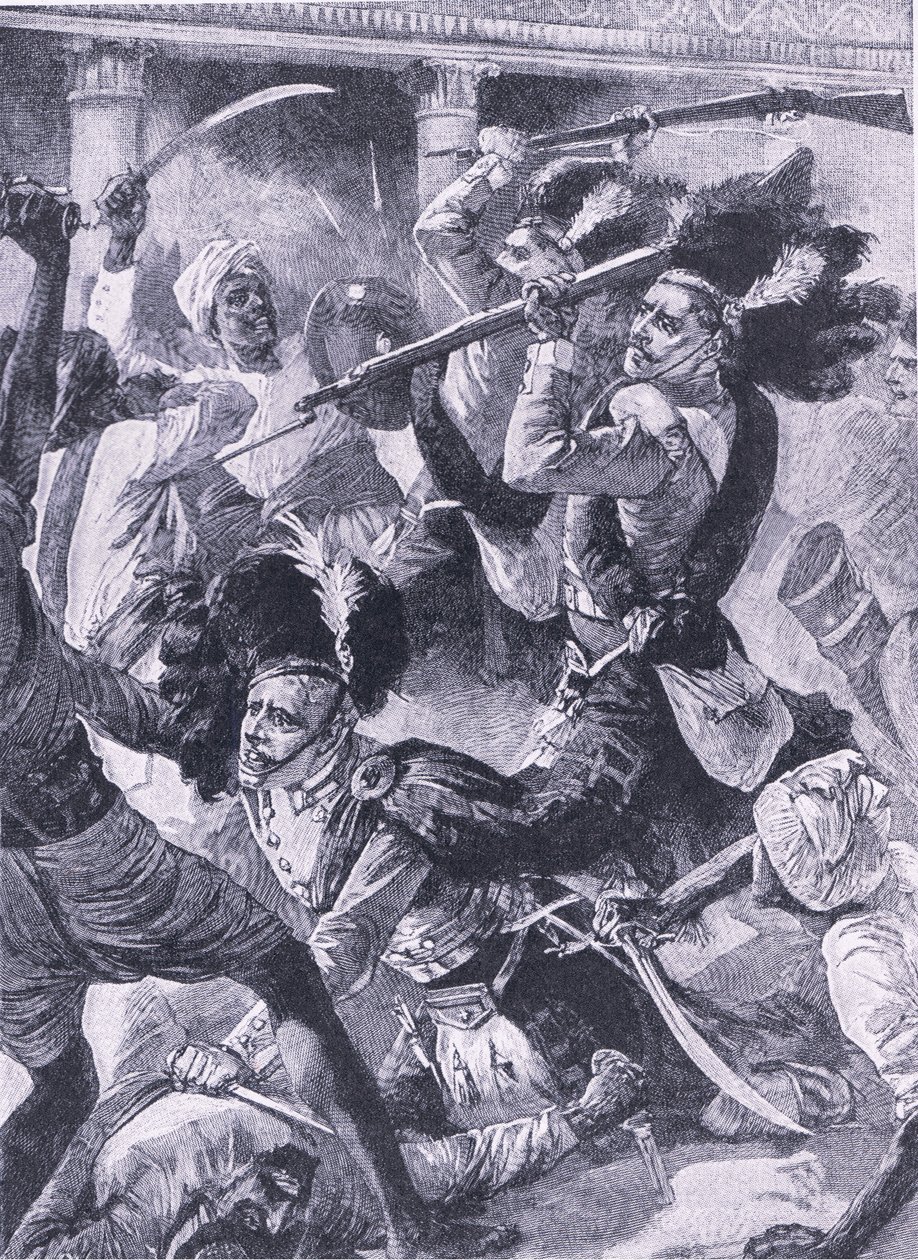 Den andra reliefen av Lucknow, illustration från 