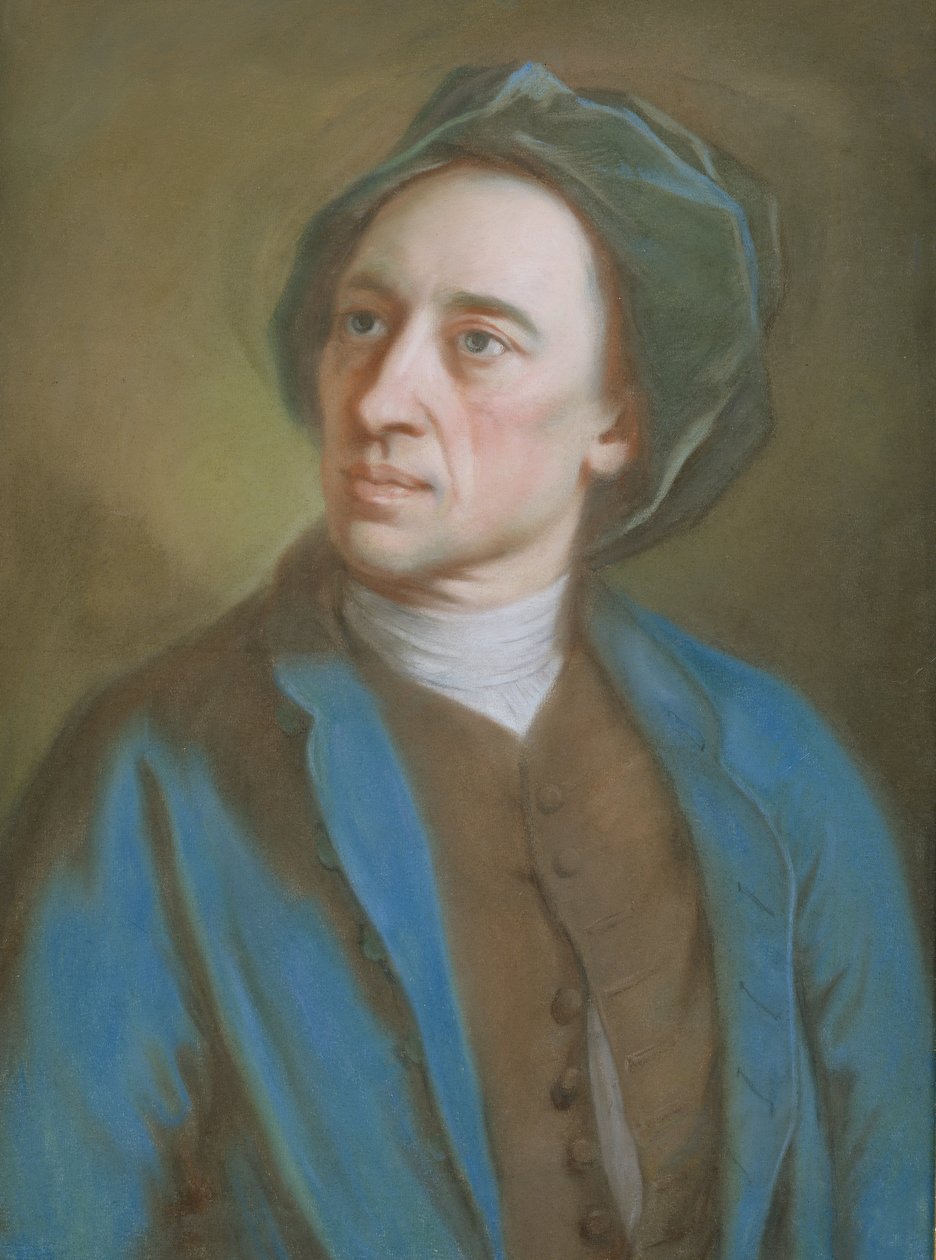Alexander Pope, ca 1739-84 (pastell på papper) av William Hoare