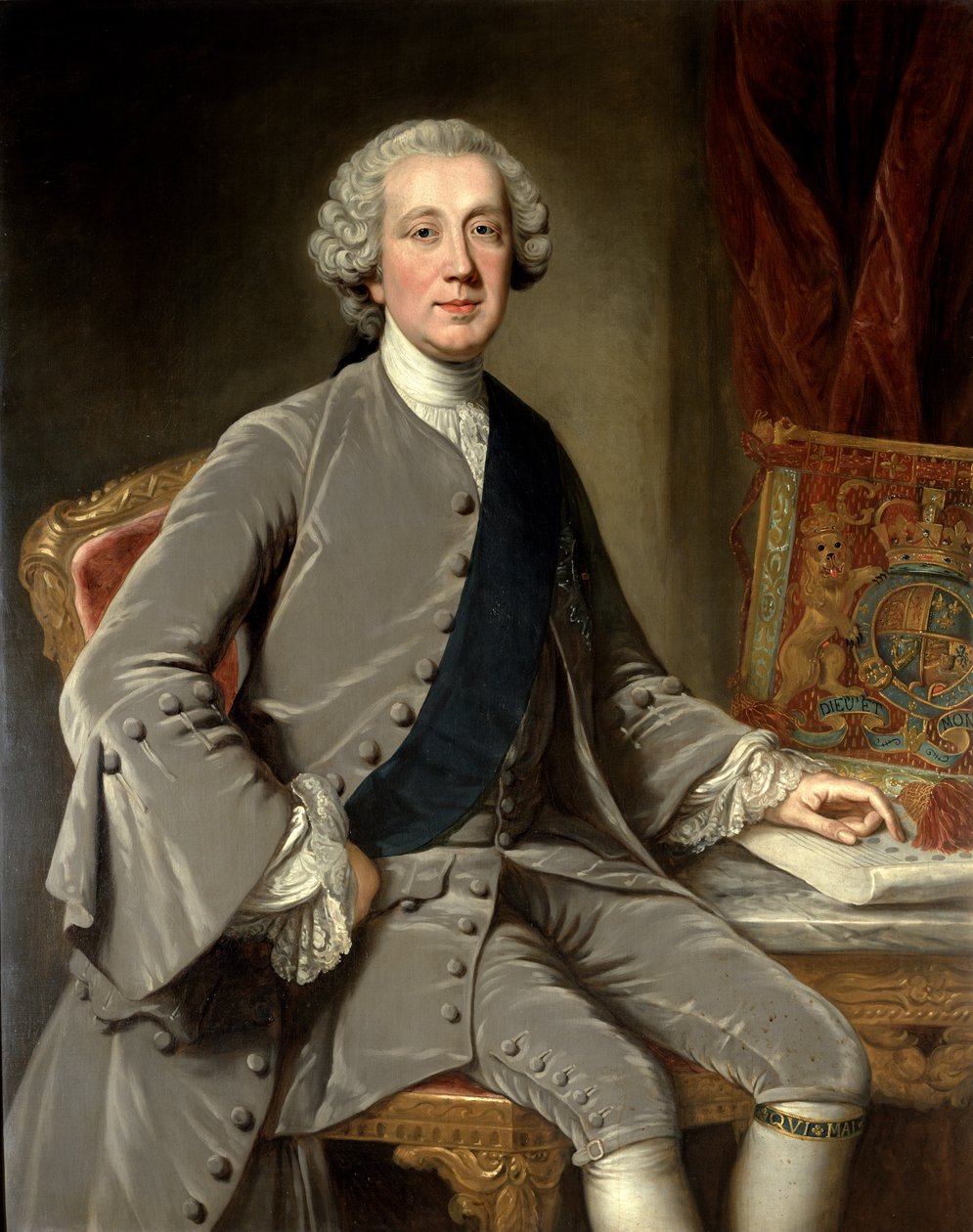 Richard Grenville, Earl Temple, ca 1760 av William Hoare