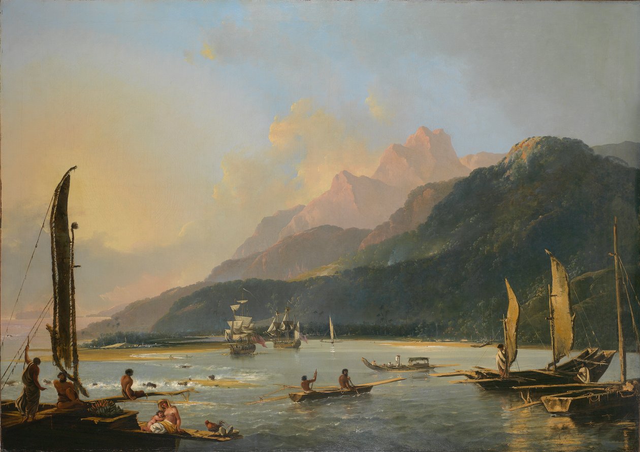 [En] vy över Maitavie Bay, [på ön] Otaheite [Tahiti] av William Hodges