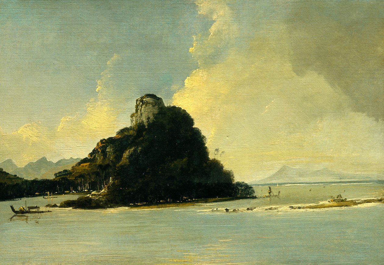 Owharee hamn, Huahine av William Hodges