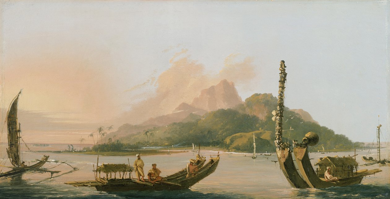 Tahiti: Kurs sydost 1773 av William Hodges