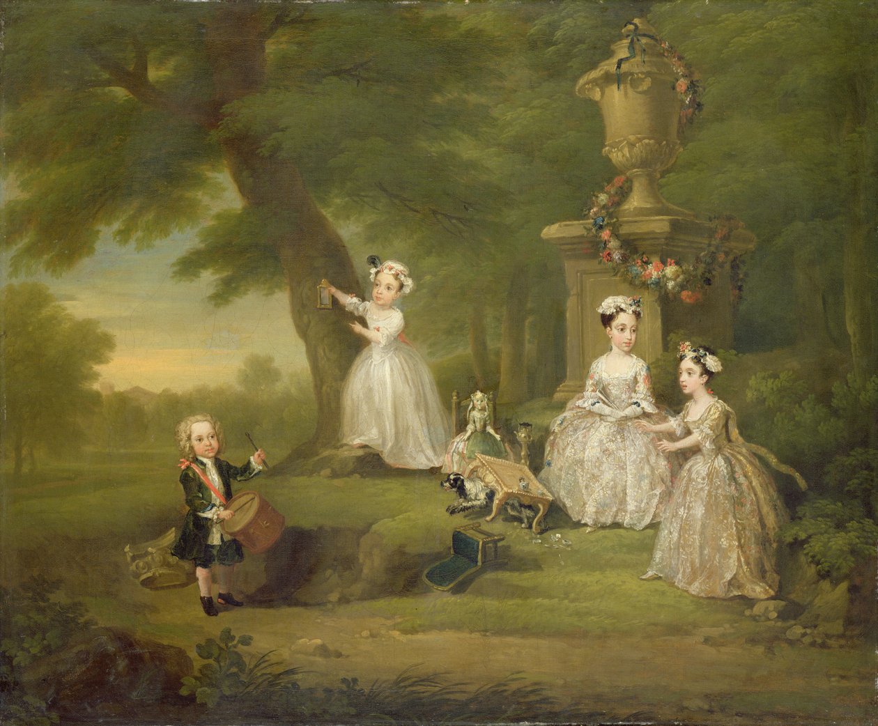 En tebjudning för barn av William Hogarth