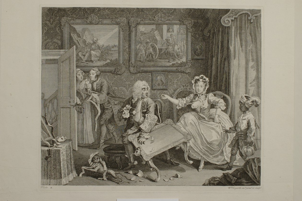 En skökas väg: Bild 2 av William Hogarth