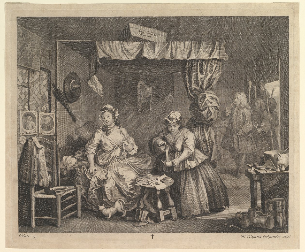 A Harlots Progress, tavla 3, april 1732. av William Hogarth