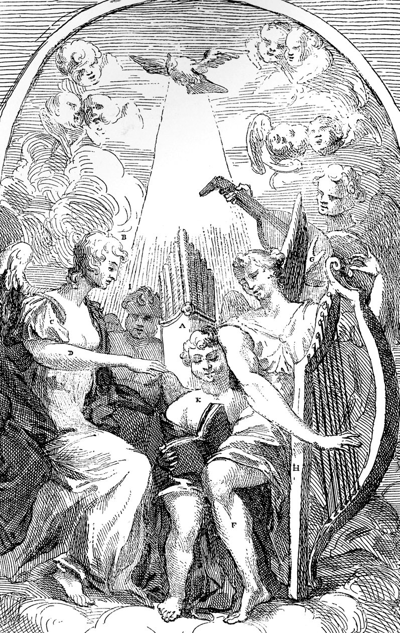 En satir på altartavlan av Kent i St Clement Danes Church, Westminster, 1725 av William Hogarth