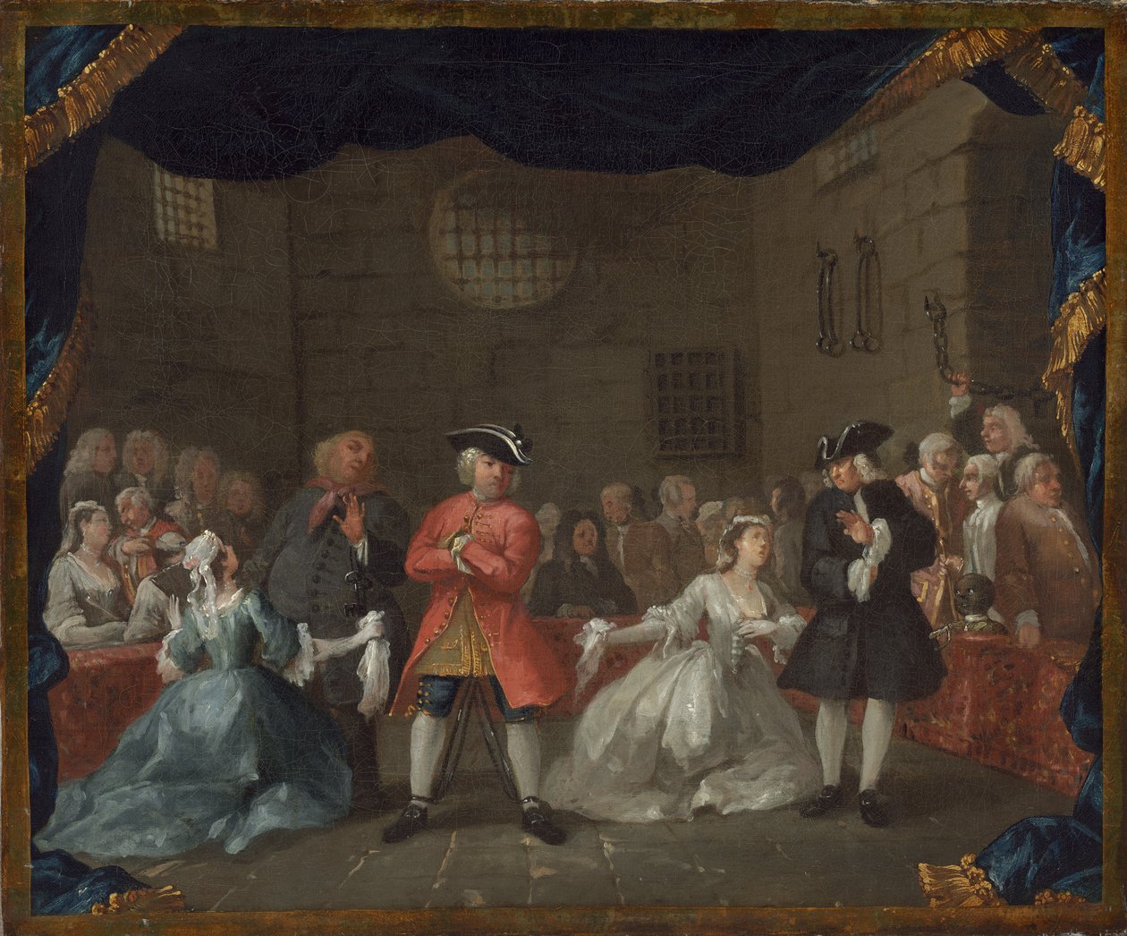 En scen från Tiggarens Opera av William Hogarth