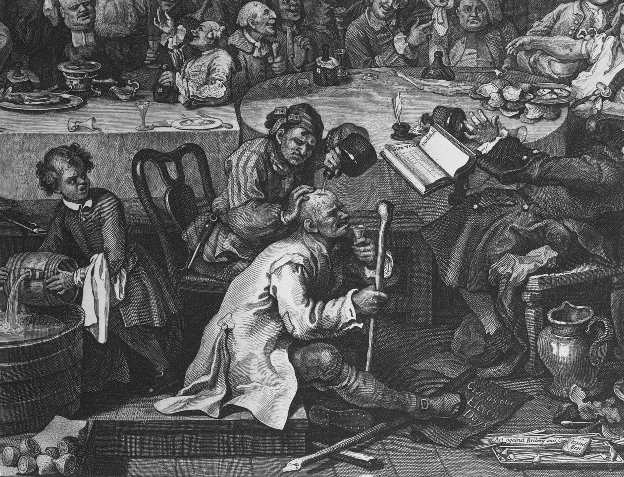 An Election Entertainment, 1755 (uppgift om 396068) av William Hogarth