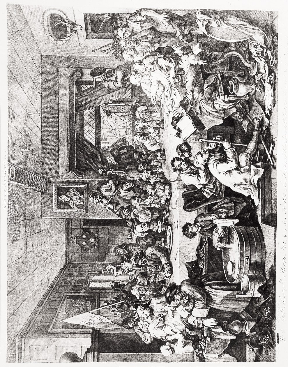 An Election Entertainment, Plate I, 24 februari av William Hogarth
