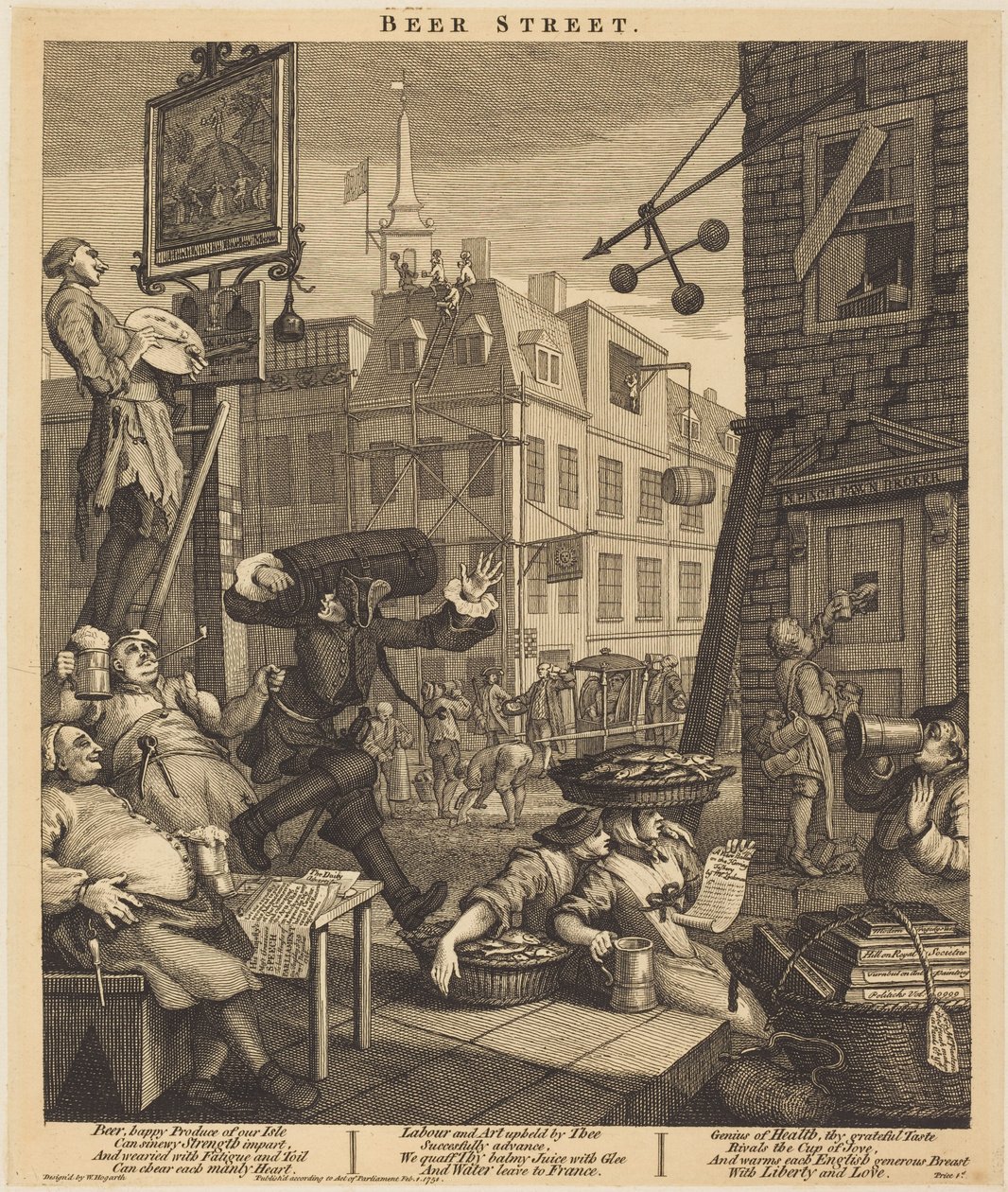 Ölgatan av William Hogarth