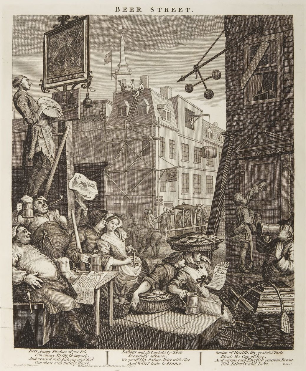 Ölgatan av William Hogarth