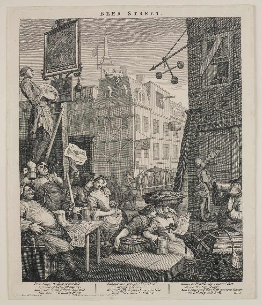 Ölgatan av William Hogarth