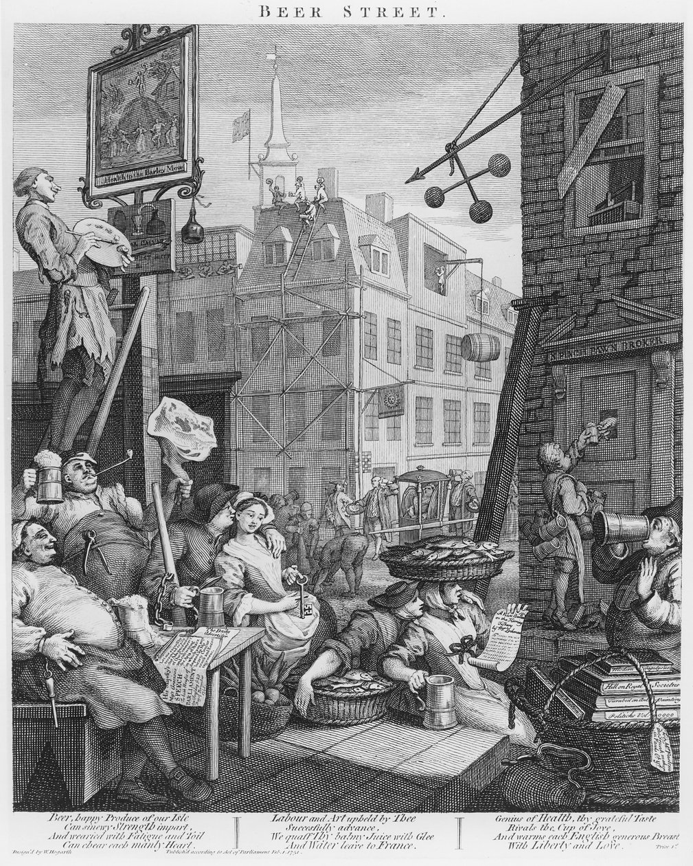 Ölgatan av William Hogarth