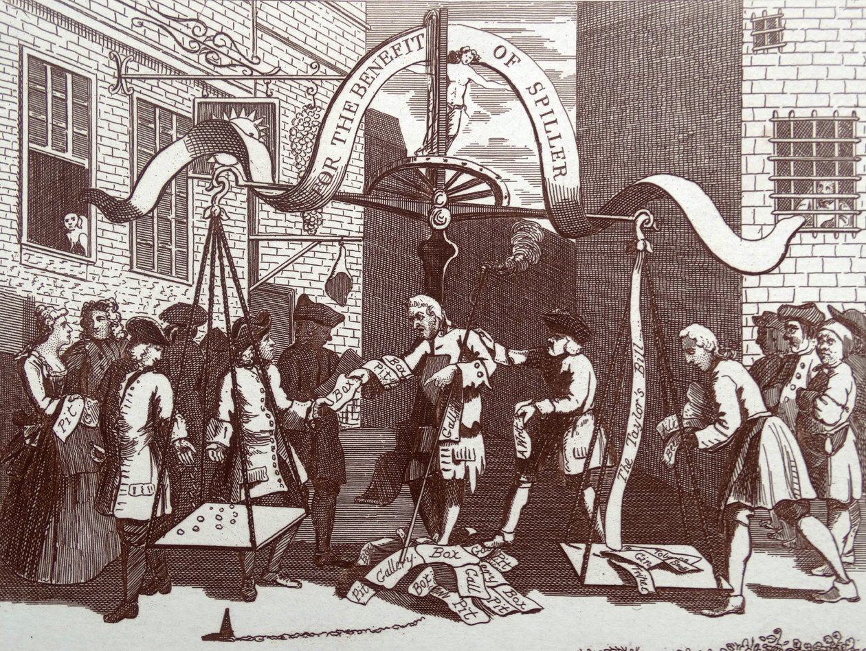 Pojkar som kikar på naturen av William Hogarth