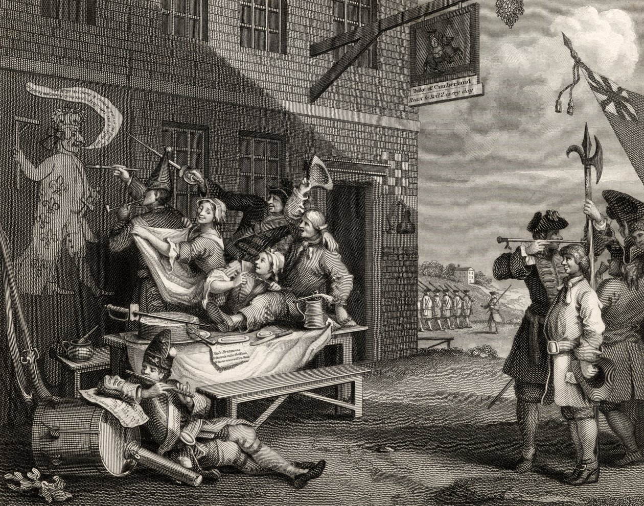 England, graverad av Thomas Phillibrown, från 
