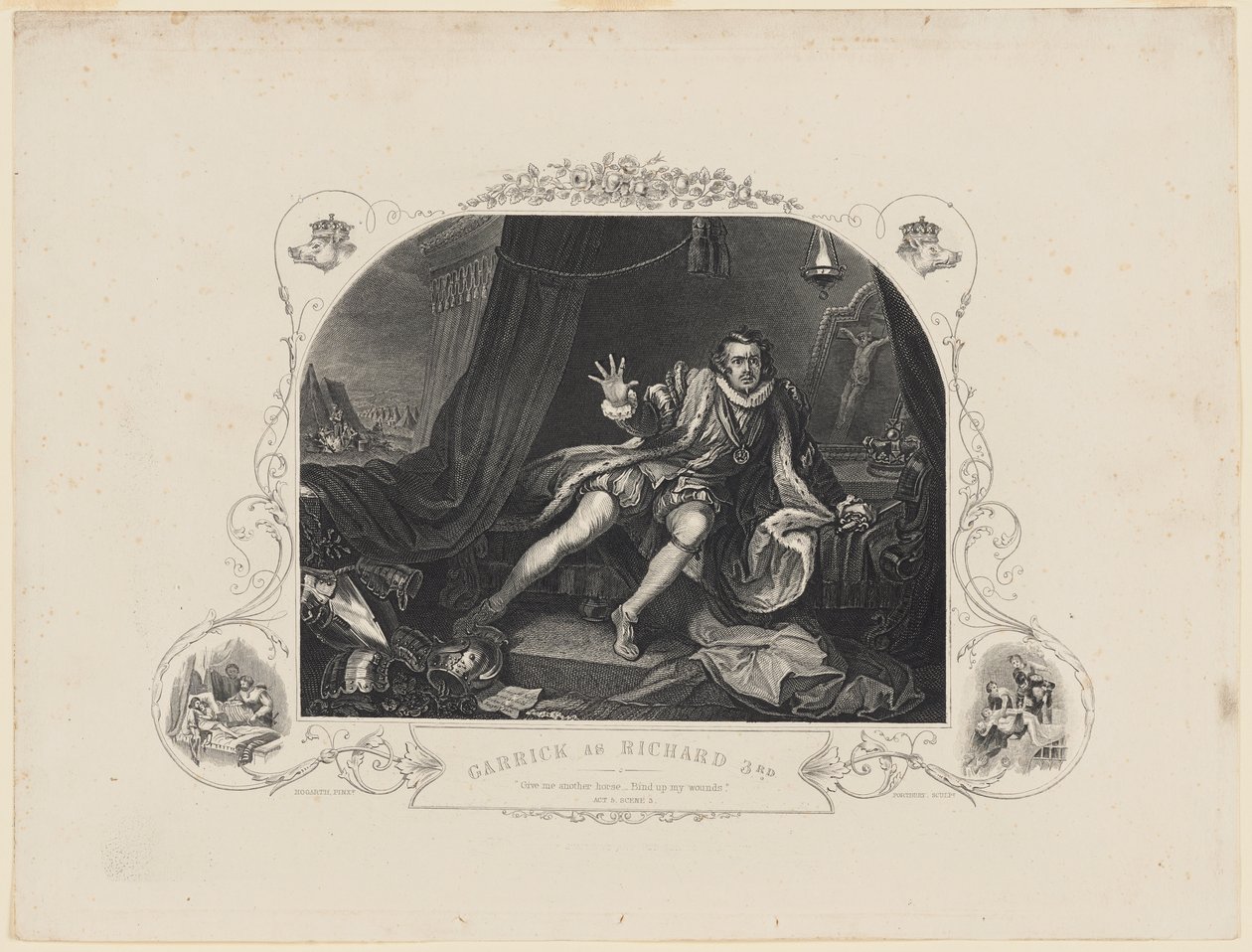 Garrick som Richard 3:e av William Hogarth