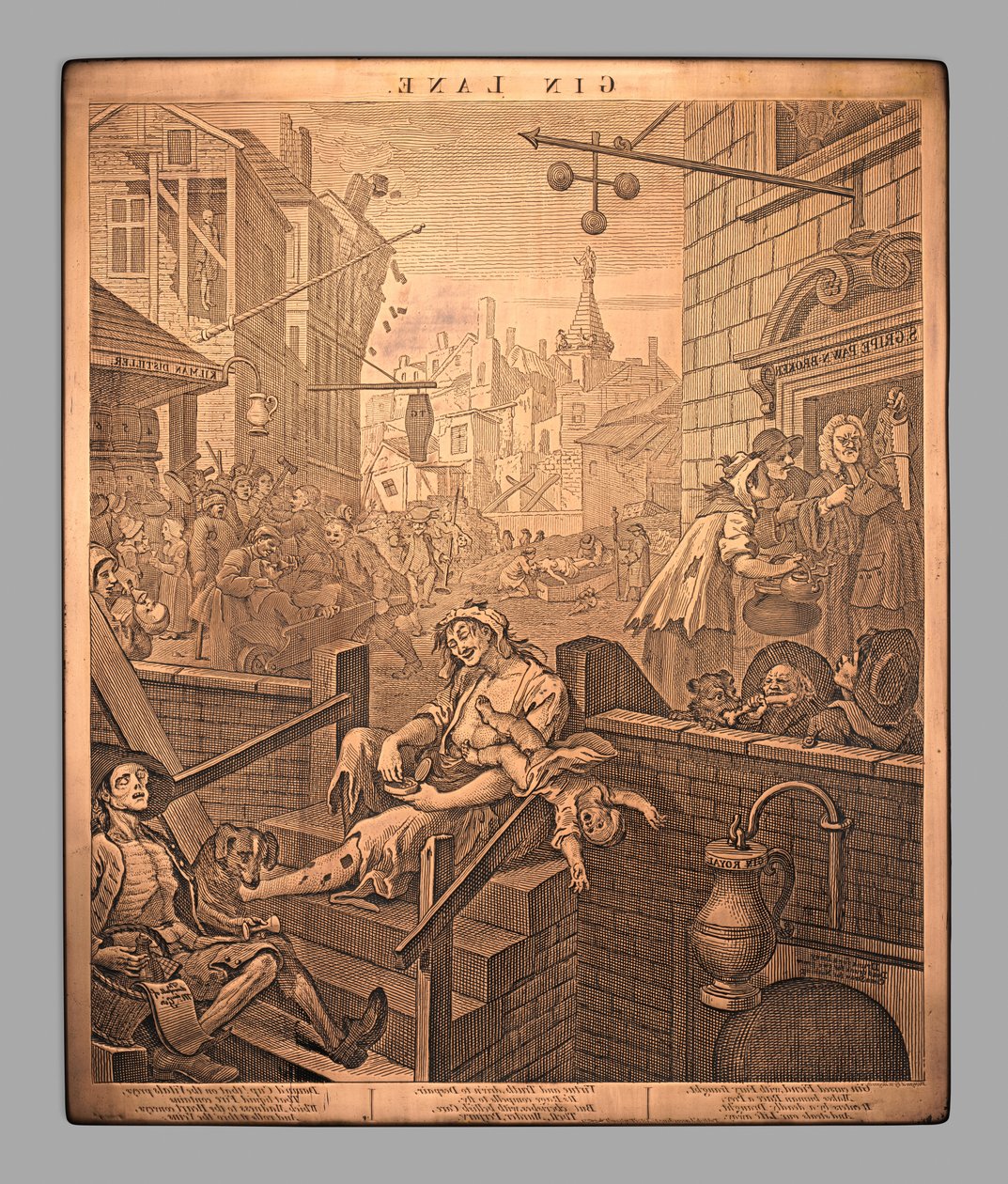 Gin Lane av William Hogarth