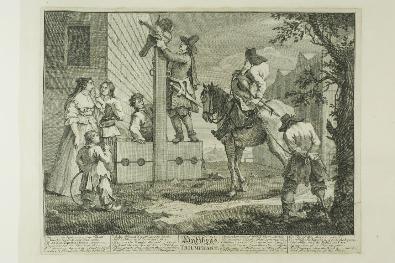 Hudibras Triumphant, plansch fyra från Hudibras av William Hogarth