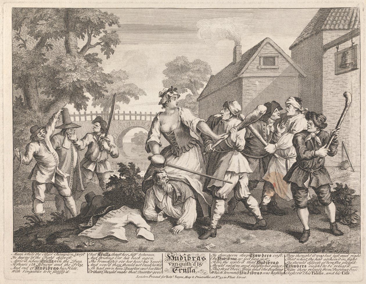 Hudibras Vanquished av Trulla av William Hogarth