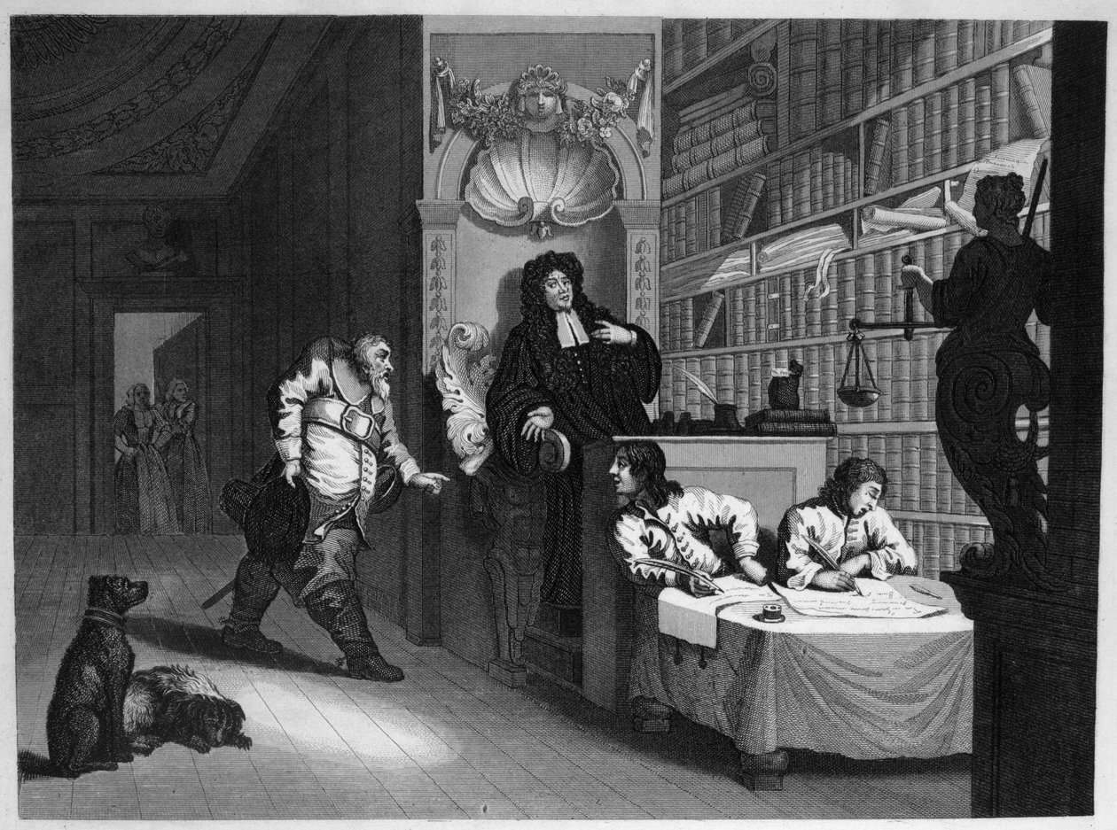 Hudibras och advokaten av William Hogarth