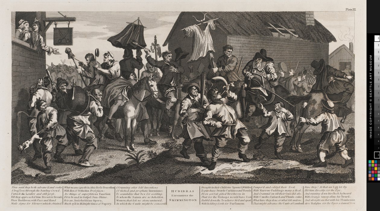 Hudibras och Skimmington av William Hogarth