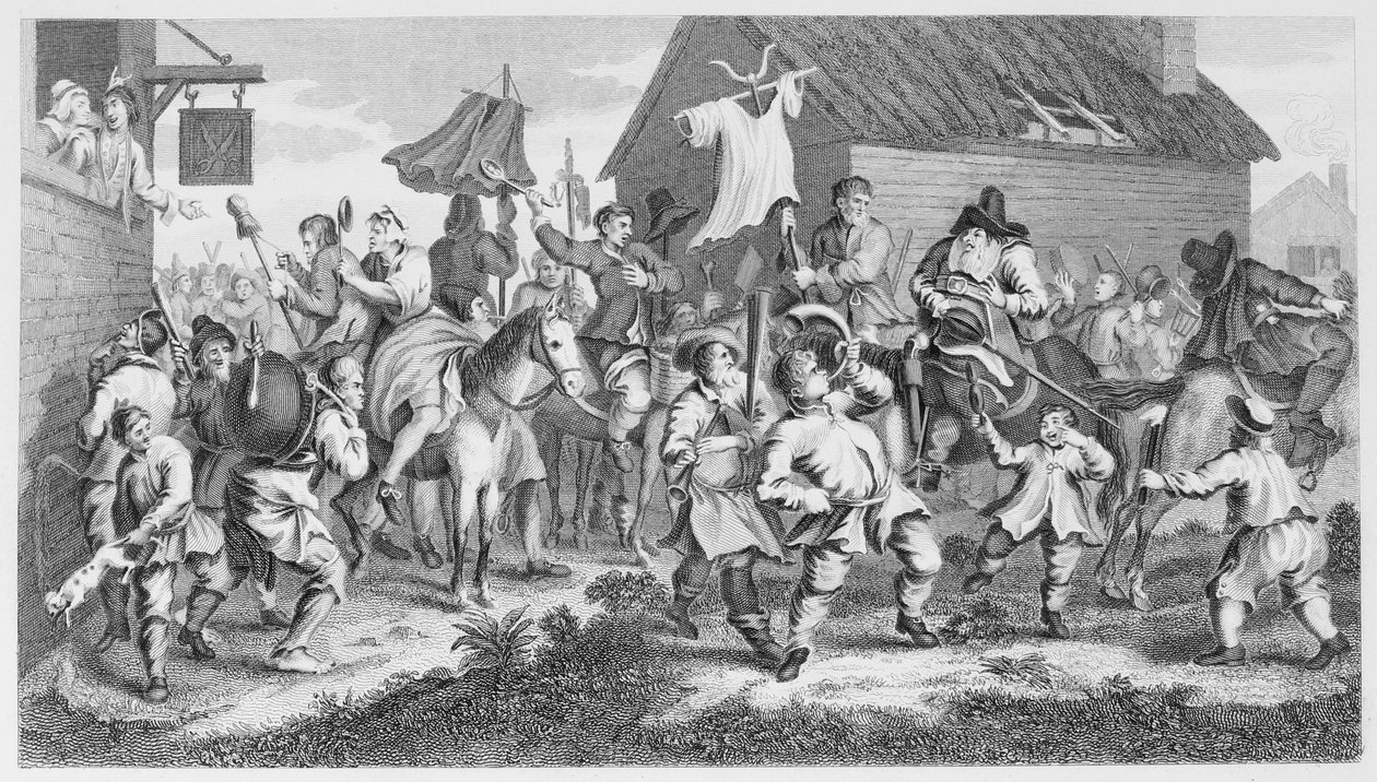 Hudibras möter Skimmington av William Hogarth