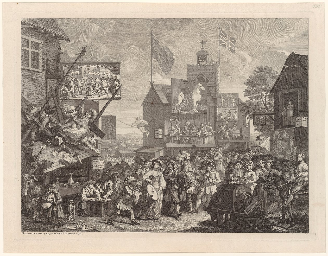 Marknad i Southwark av William Hogarth
