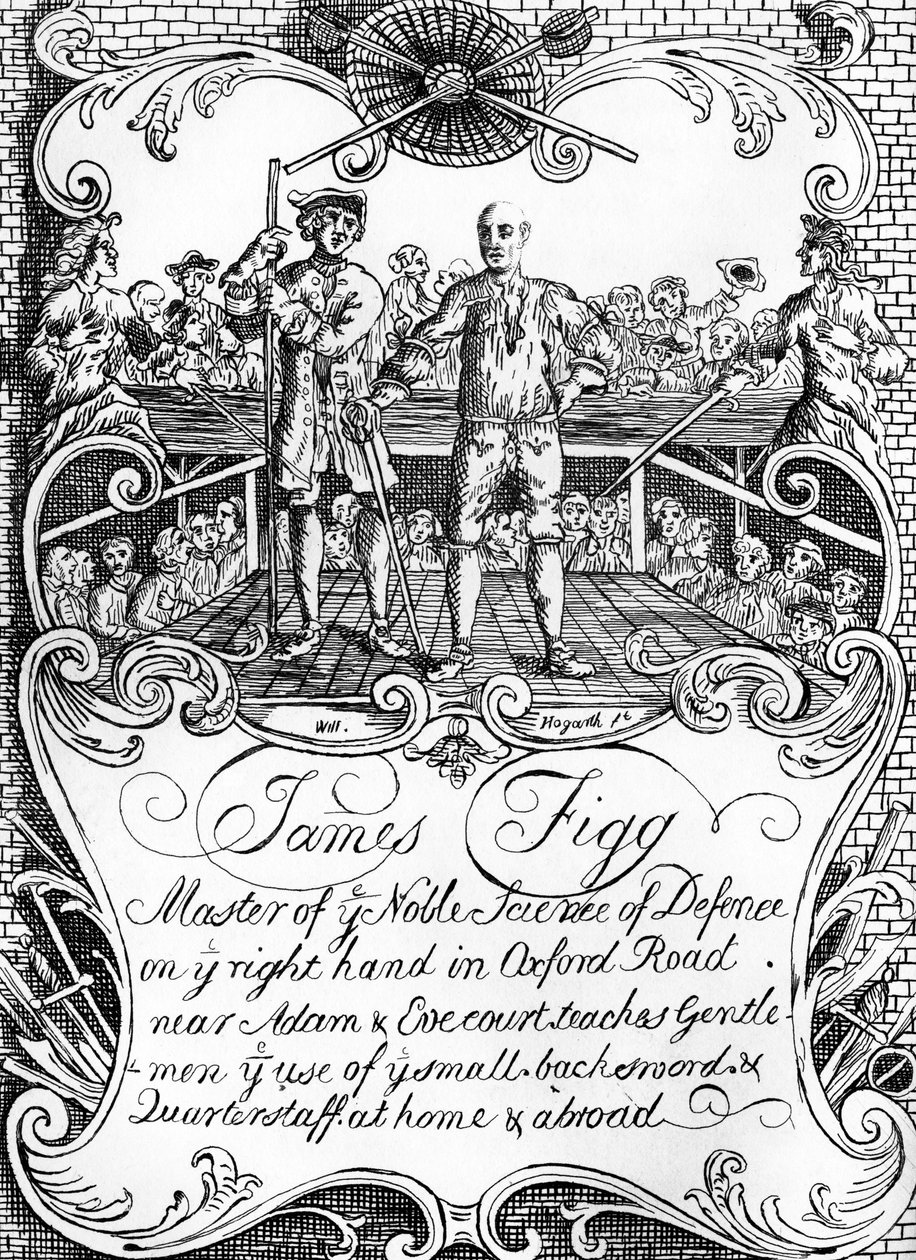 James Figg - reklam av William Hogarth, ca. 1729/30 av William Hogarth