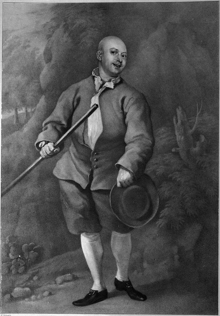 John Broughton, graverad av F. Ross, 1842 av William Hogarth