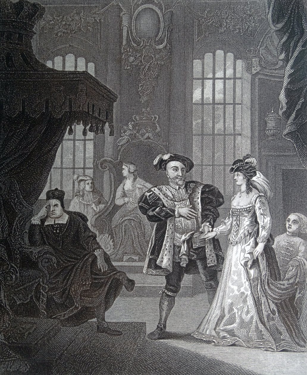 Kung Henrik den åttonde & Anna Bullen av William Hogarth