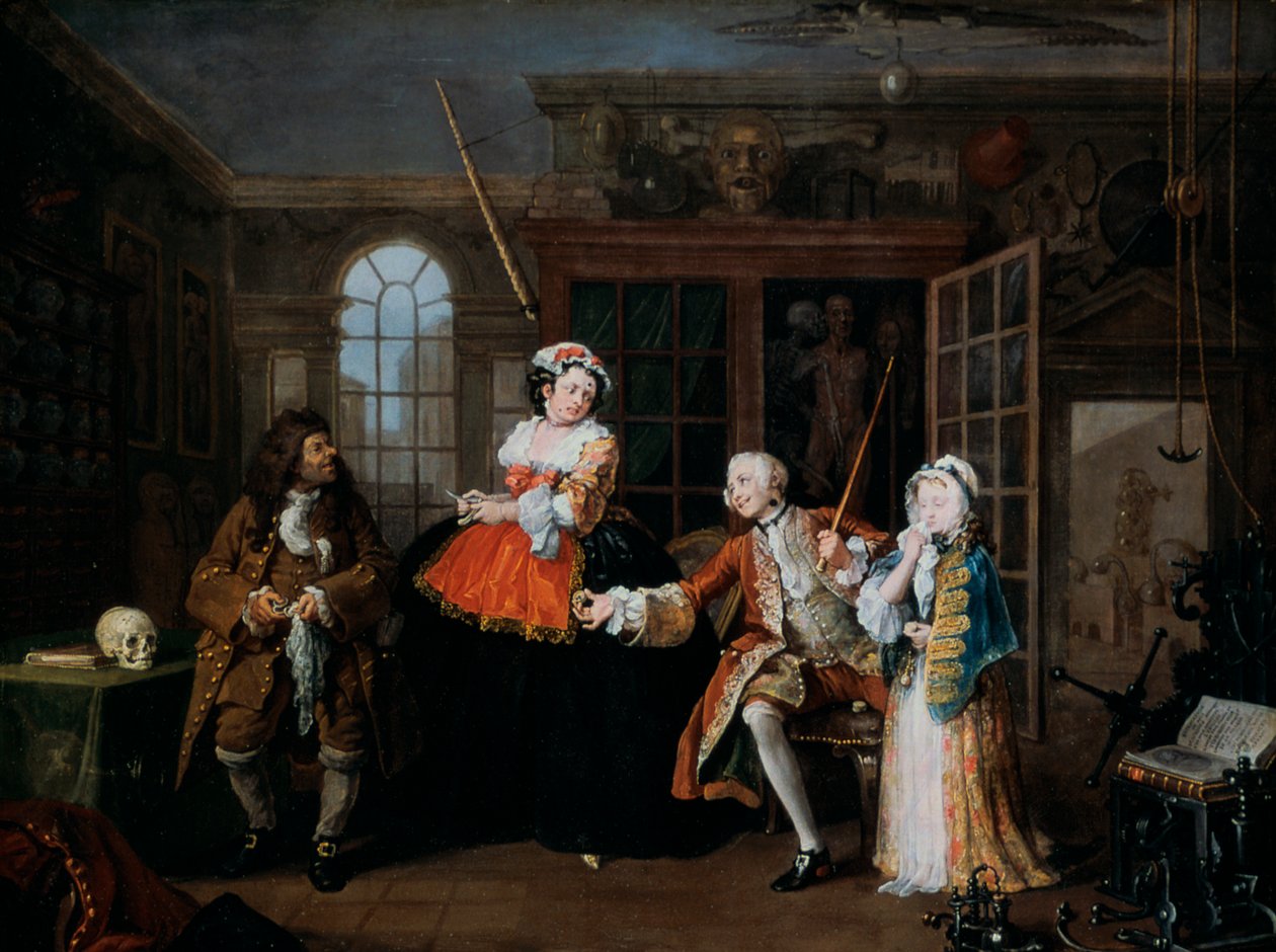 Äktenskap A-la-Mode: 3. Inspektionen, c1743 av William Hogarth