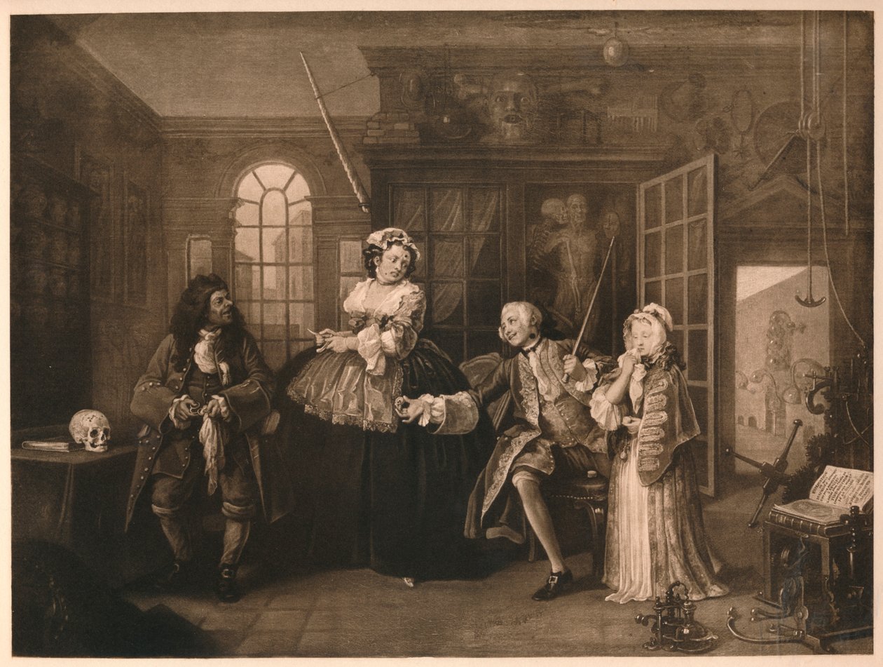 Äktenskap A-la-Mode: 3. Inspektionen, c1743 av William Hogarth