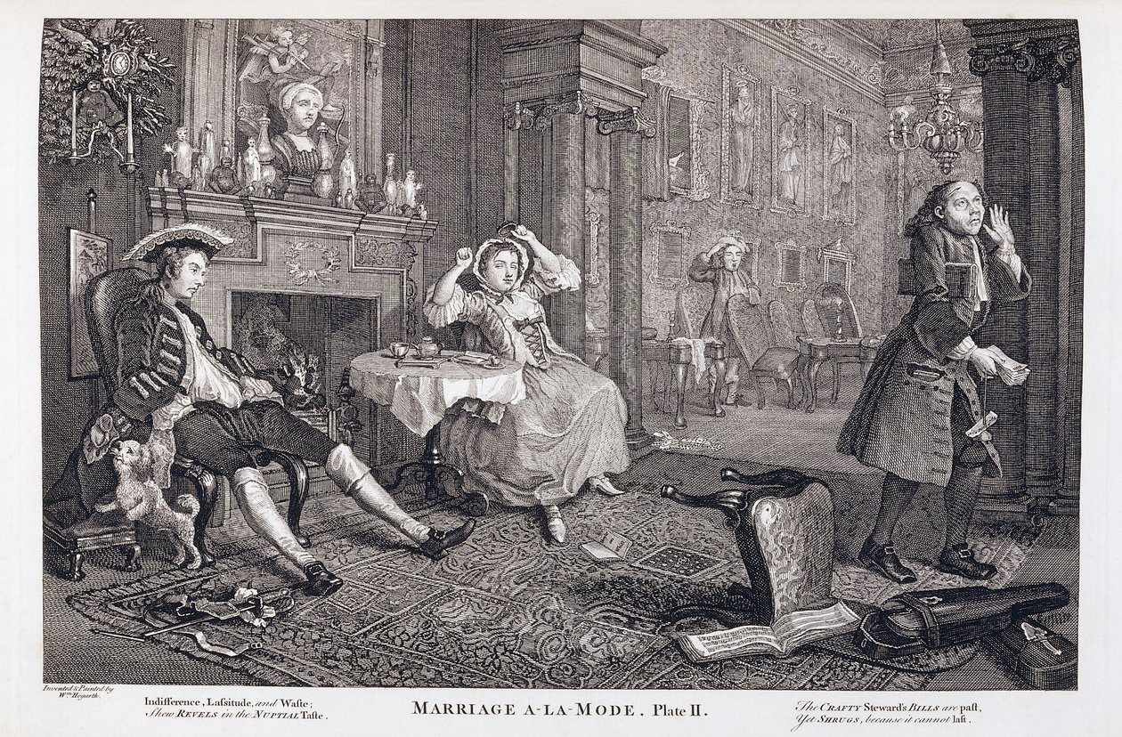 Äktenskap a la Mode av William Hogarth