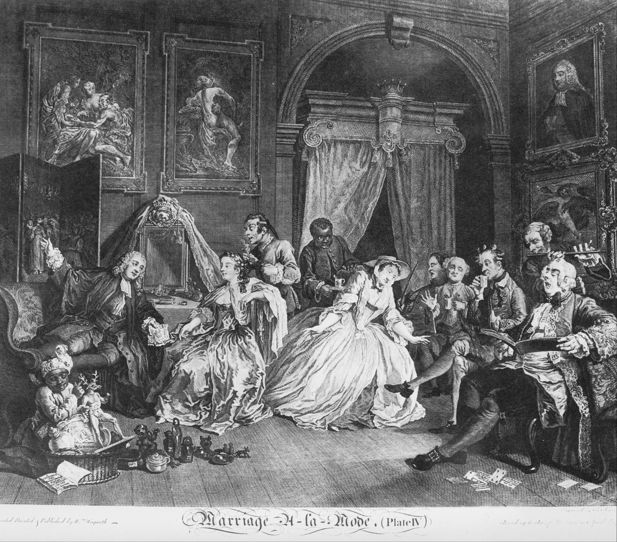 Marriage à la Mode, tavla 4, (The Countess