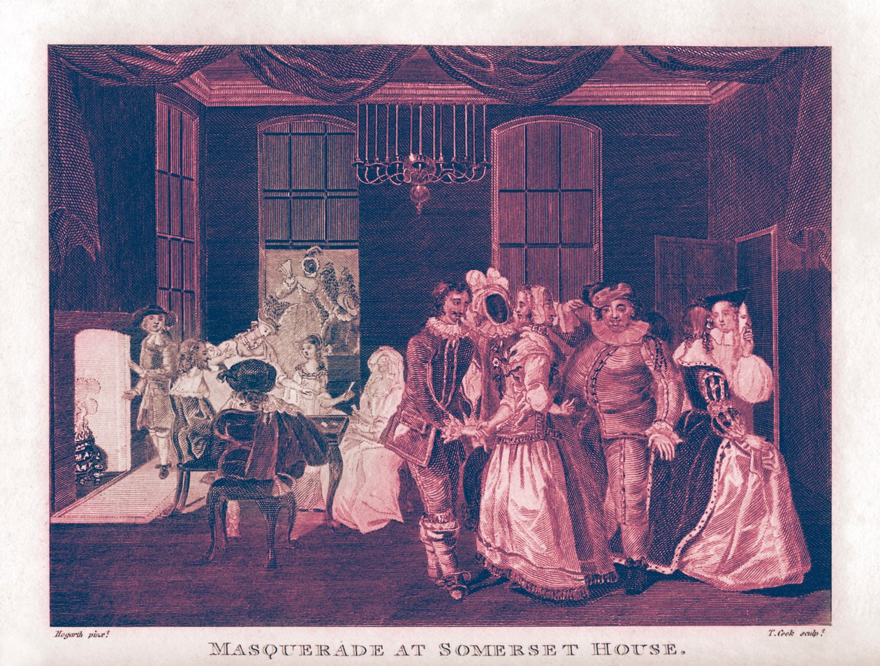 Maskerad på Somerset House av William Hogarth av William Hogarth