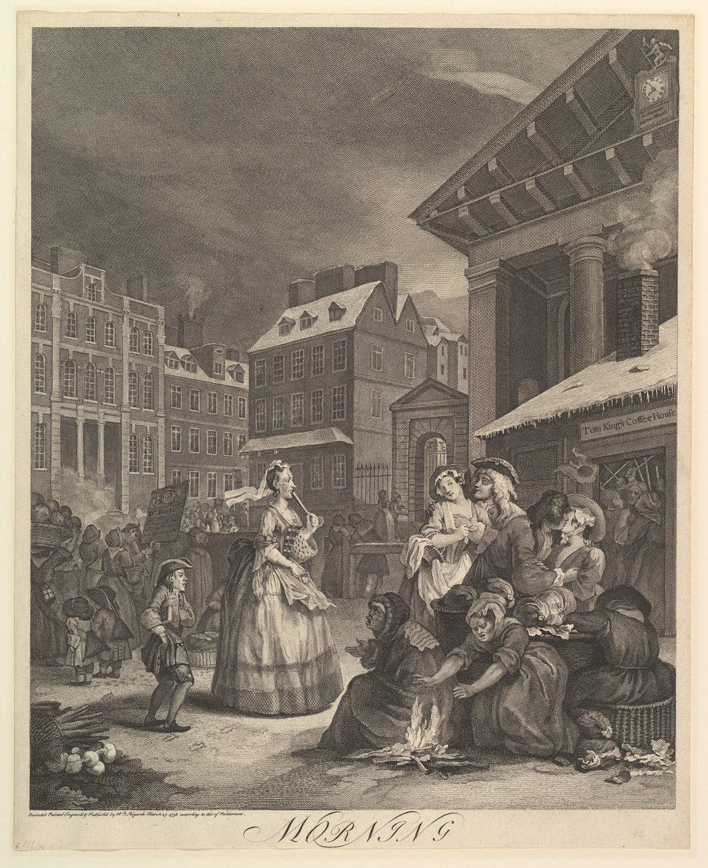 Morgon: Dygnets fyra tider av William Hogarth