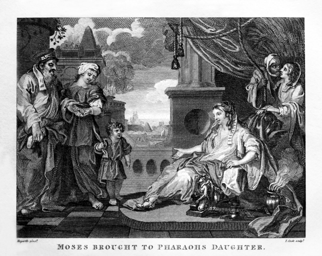 Moses förd till Faraos dotter av William Hogarth av William Hogarth