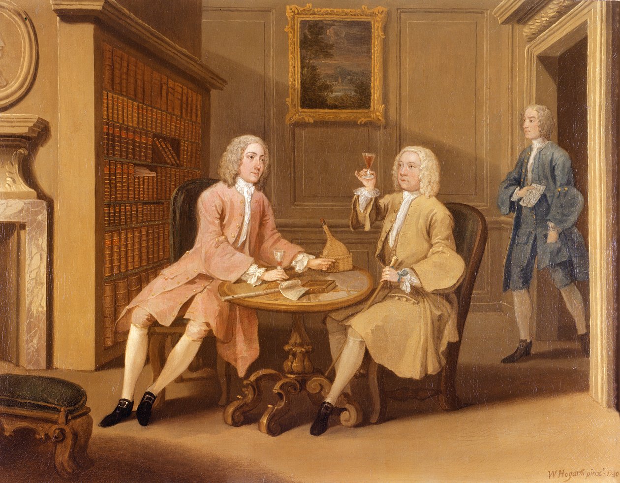 Mr Woodbridge och kapten Holland av William Hogarth