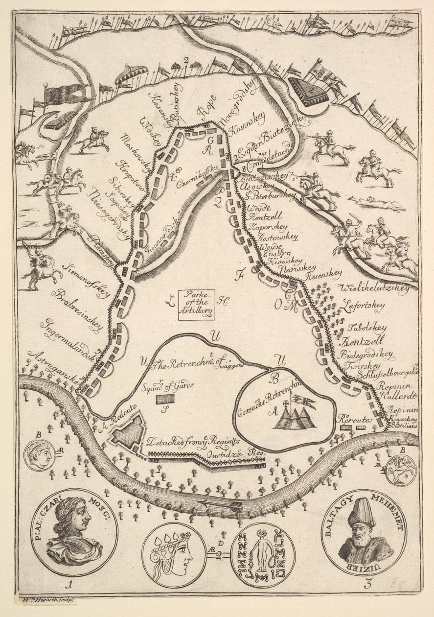 Parke of the Artillary Aubry de La Mottrayes Reser genom Europa, Asien och int..., 1723-24. av William Hogarth