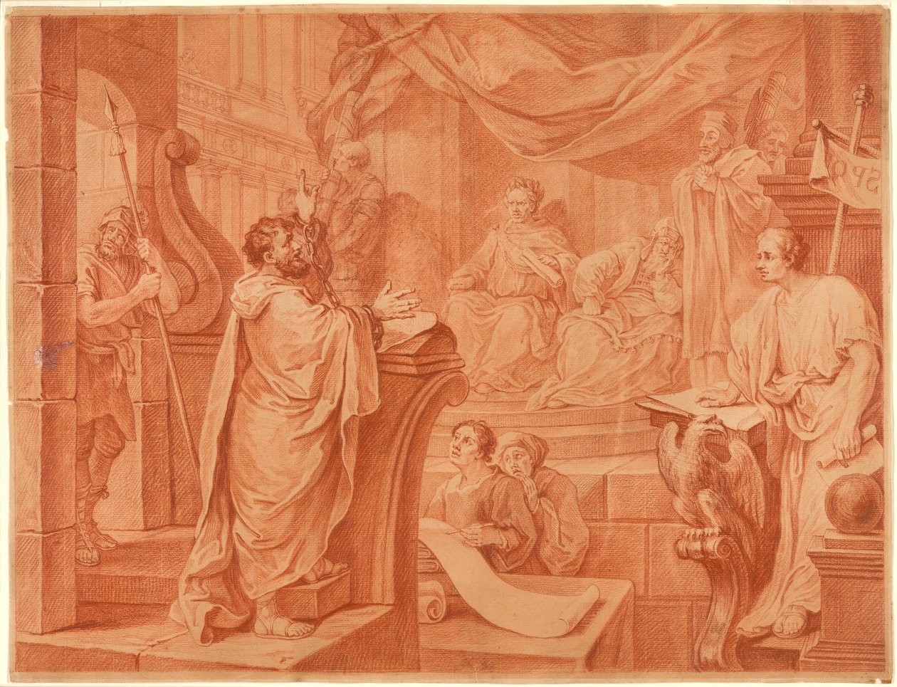 Paul före Felix av William Hogarth