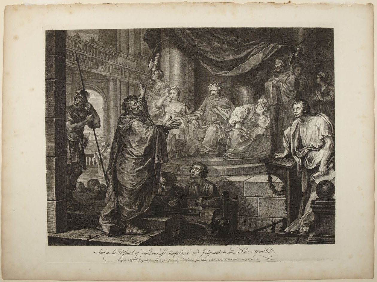 Paul inför Felix av William Hogarth