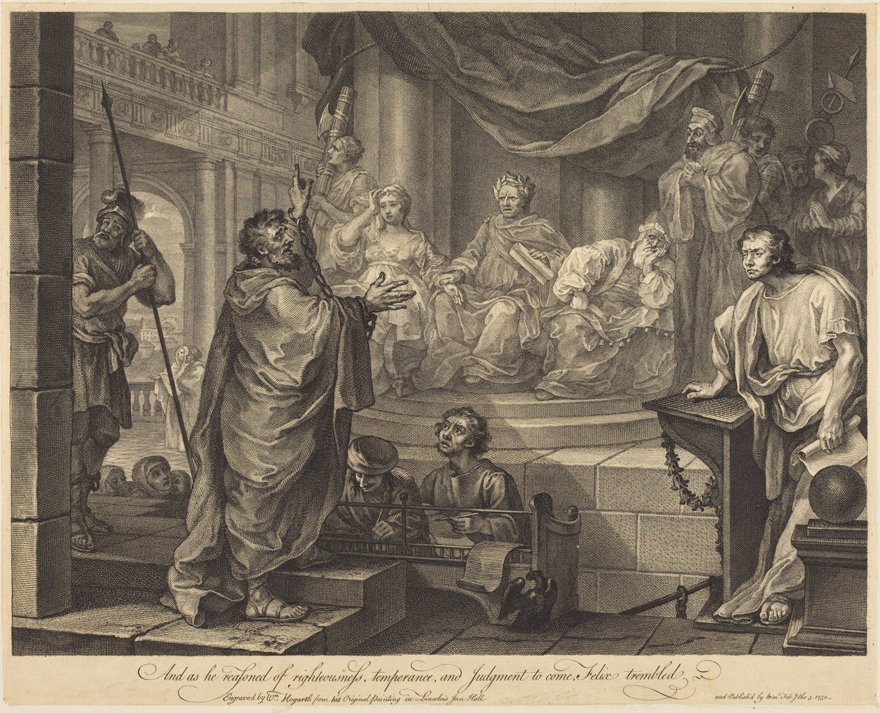 Paulus inför Felix av William Hogarth