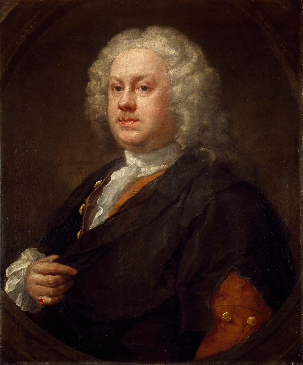 Porträtt av Benjamin Hoadly (1706–1757), läkare och dramatiker av William Hogarth