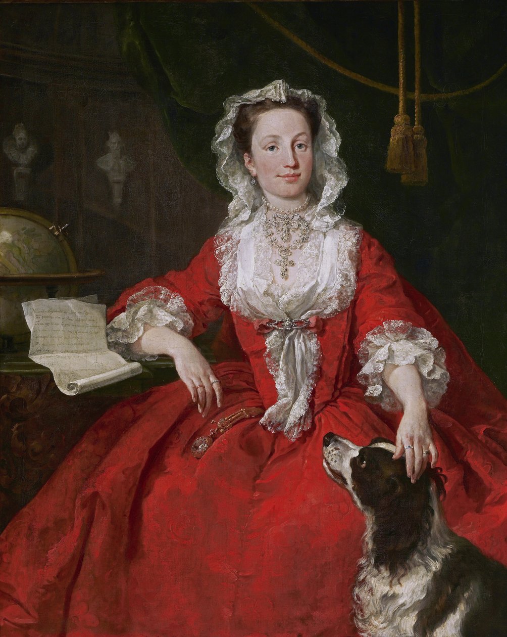 Porträtt av Miss Mary Edwards av William Hogarth