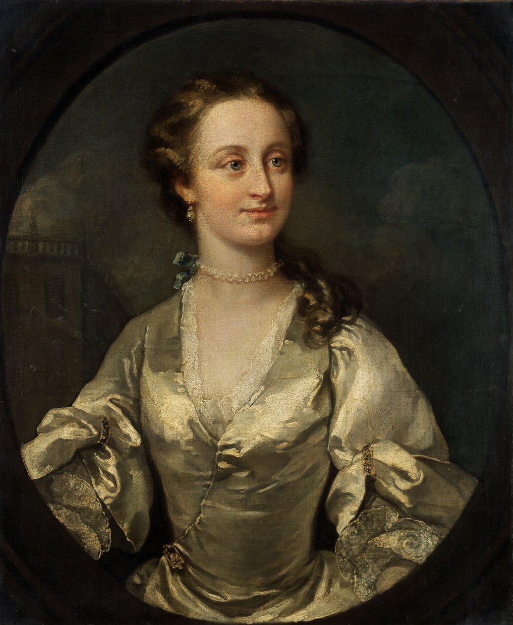 Porträtt av en ung kvinna av William Hogarth