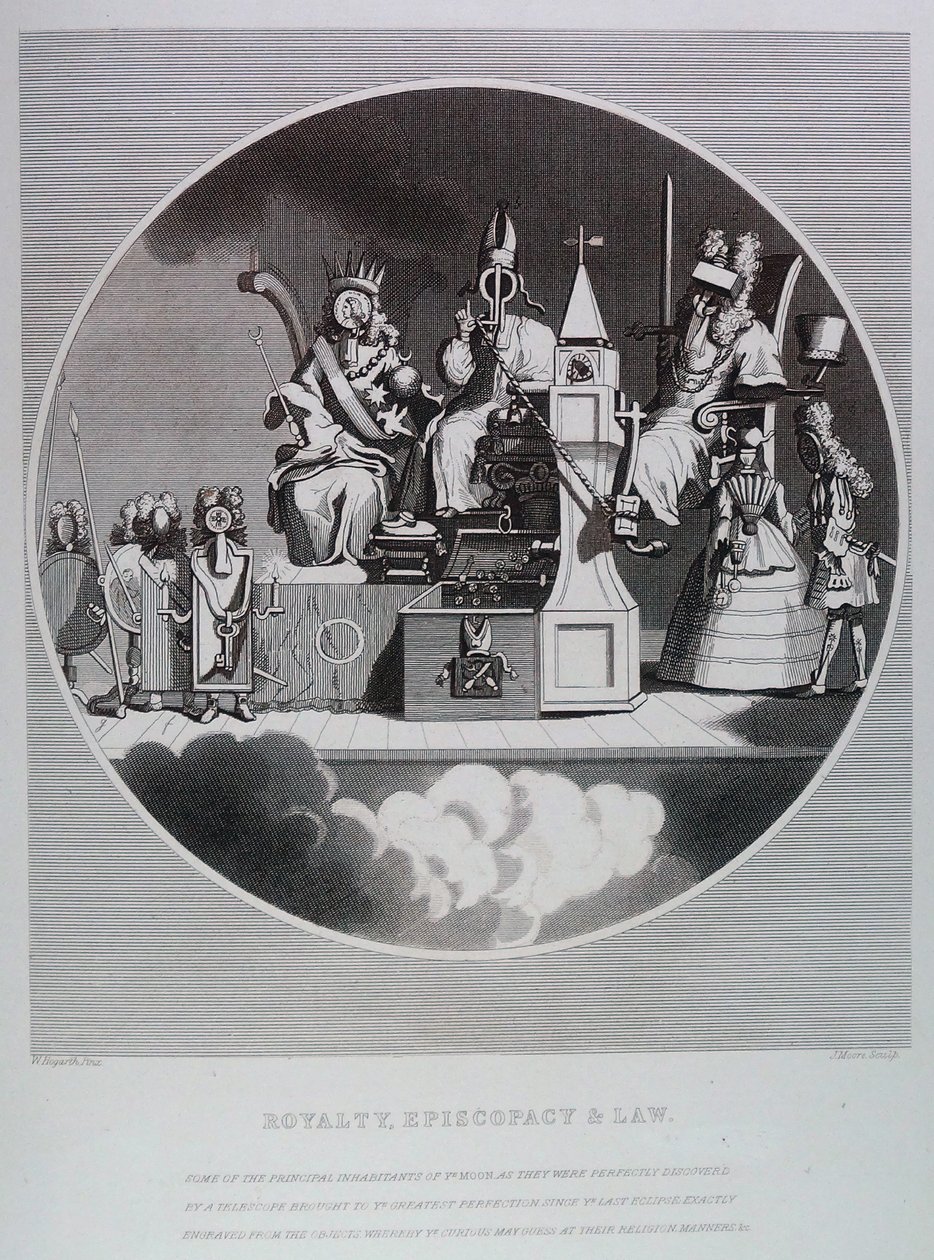 Kunglighet, biskopsämbete och lag av William Hogarth