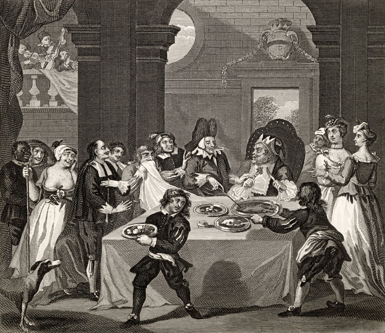Sancho at the Feast Starved by his Physician, från 